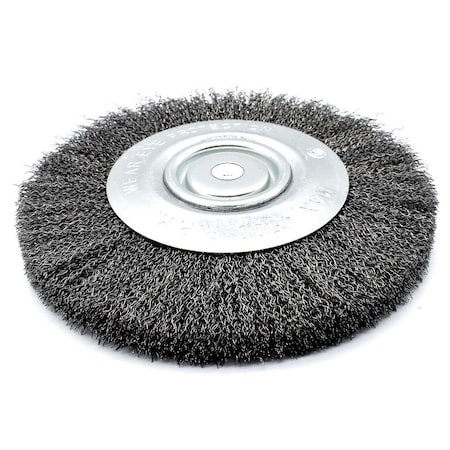 Superior Steel 8" Wire Wheel 5/8" Bore 3 Rows Coarse - 6000 RPM S1818